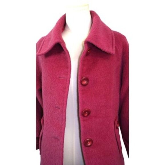 Jiaxueyuren Womens Wool Blend Peacoat Jacket With Button Accents Stylish & Warm - Picture 3 of 6